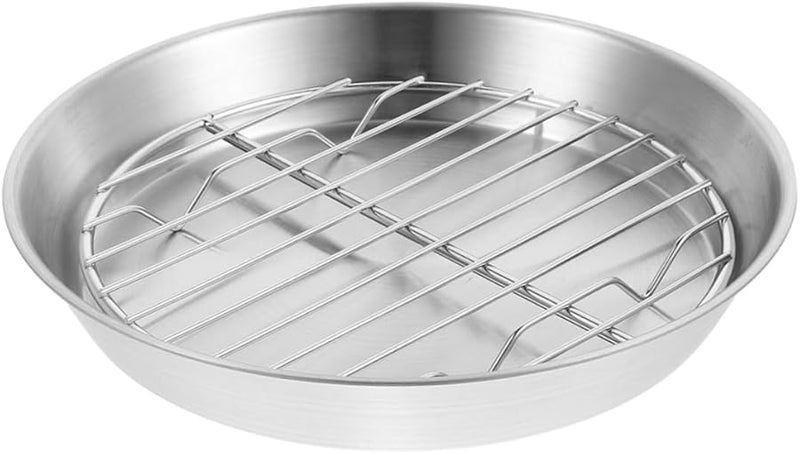 صينية شواء فرن وشبكة سلكية متعددة الاستخدامات للخبز الصحي مقاس 12 بوصة - Image 1